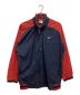 NIKE（ナイキ）の古着「古着バックビッグスウォッシュナイロンジャケット　刺繍タグ　90S 　バイカラー」｜ネイビー×レッド