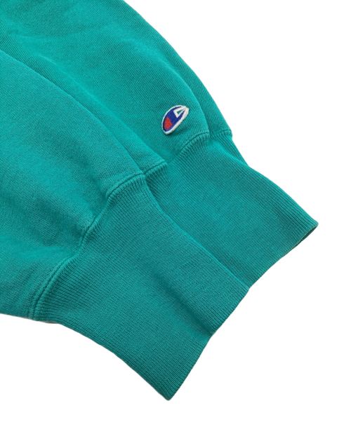Champion REVERSE WEAVE（チャンピオン リバース ウィーブ）Champion REVERSE WEAVE (チャンピオンリバースウィーブ) 90S MYSTIC刺繍スウェット　クルーネック　USA製 グリーン サイズ:MEDIUMの古着・服飾アイテム