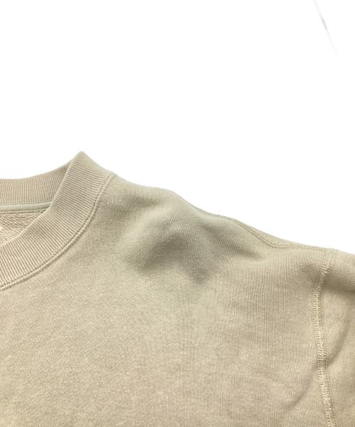 MHL（エムエイチエル）MHL (エムエイチエル) LOOPWHEELER (ループウィラー) LIGHT LOOPBACK COTTON CN / ライトループバックコットンクルーネック　スウェット ベージュ サイズ:Lの古着・服飾アイテム