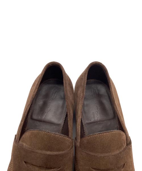 Santoni（サントーニ）Santoni (サントーニ) スウェードローファー ブラウン サイズ:7の古着・服飾アイテム