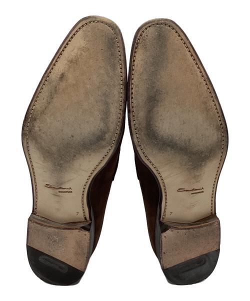 Santoni（サントーニ）Santoni (サントーニ) スウェードローファー ブラウン サイズ:7の古着・服飾アイテム