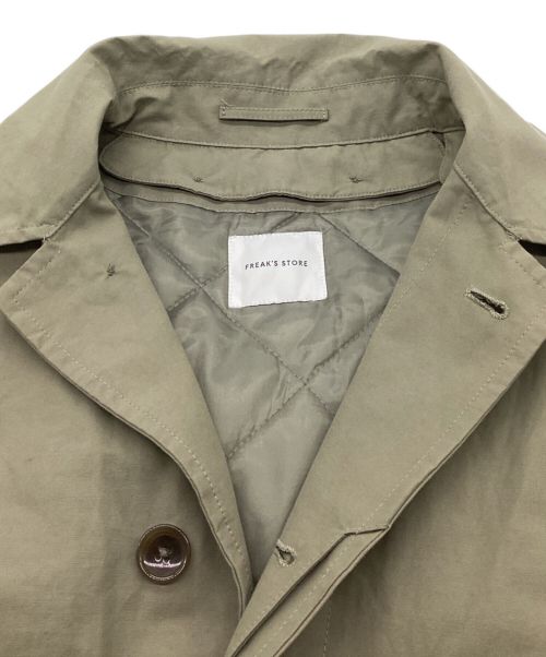 FREAK'S STORE（フリークスストア）FREAK'S STORE (フリークスストア) ライナー付ステンカラーコート カーキ サイズ:Sの古着・服飾アイテム