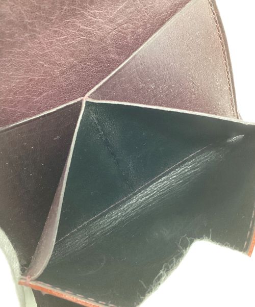 GANZO（ガンゾ）GANZO (ガンゾ) クロスマチ三つ折り財布　コードバン バーガンディーの古着・服飾アイテム