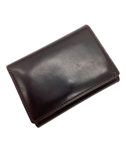 GANZO（ガンゾ）GANZO (ガンゾ) クロスマチ三つ折り財布　コードバン バーガンディーの古着・服飾アイテム