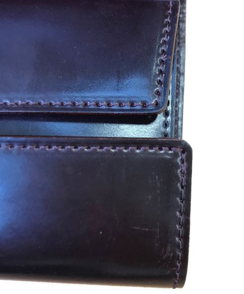 GANZO（ガンゾ）GANZO (ガンゾ) クロスマチ三つ折り財布　コードバン バーガンディーの古着・服飾アイテム