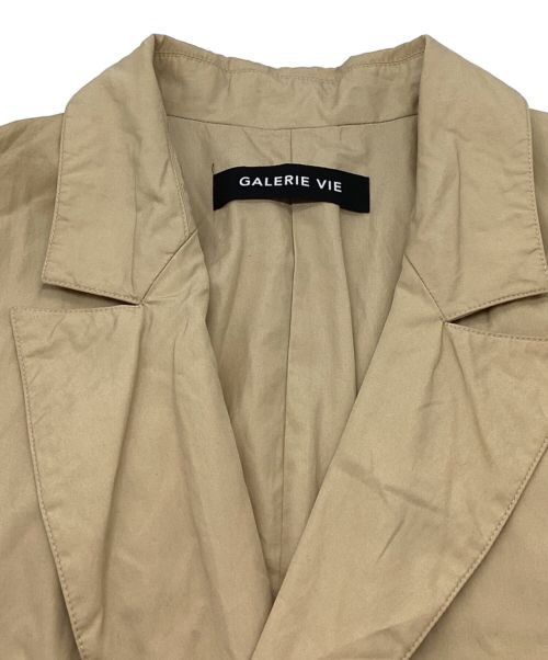 GALERIE VIE（ギャルリーヴィー）GALERIE VIE (ギャルリーヴィー) コットン比翼コート　チェスターコート カーキ サイズ:46の古着・服飾アイテム