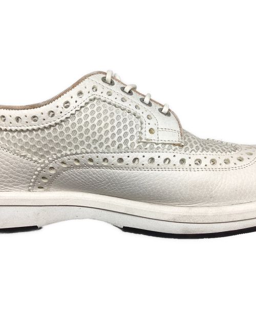 Santoni（サントーニ）Santoni (サントーニ) メッシュ切替ウィングチップシューズ ホワイト サイズ:7の古着・服飾アイテム