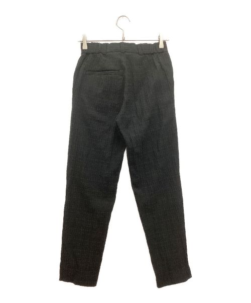 BEARDSLEY（ビアズリー）BEARDSLEY (ビアズリー) ふくれジャガードパンツ　テーパード ブラック サイズ:Fの古着・服飾アイテム