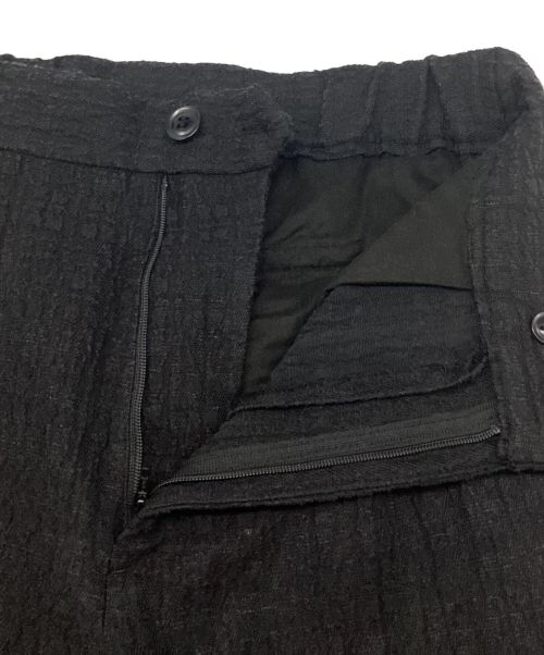 BEARDSLEY（ビアズリー）BEARDSLEY (ビアズリー) ふくれジャガードパンツ　テーパード ブラック サイズ:Fの古着・服飾アイテム