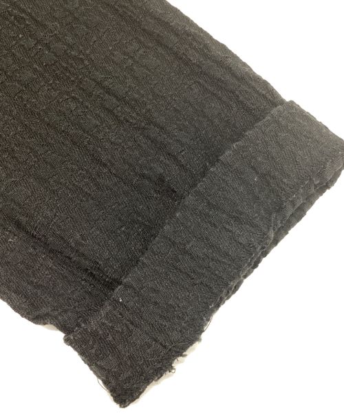 BEARDSLEY（ビアズリー）BEARDSLEY (ビアズリー) ふくれジャガードパンツ　テーパード ブラック サイズ:Fの古着・服飾アイテム