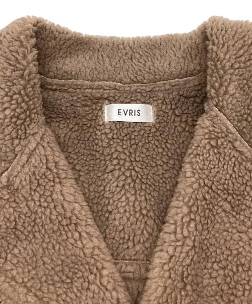 EVRIS（エヴリス）EVRIS (エヴリス) ショートボアブルゾン　クロップド丈　フェイクレザー グリーン サイズ:Fの古着・服飾アイテム