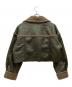 EVRIS (エヴリス) ショートボアブルゾン　クロップド丈　フェイクレザー グリーン サイズ:F：2500円