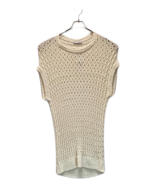 IENA（イエナ）IENA (イエナ) シルクリネンローゲージプルオーバー アイボリー サイズ:FREEの古着・服飾アイテム