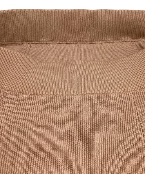 FRAMeWORK（フレームワーク）FRAMeWORK (フレームワーク) コットンハリヌキスカート　ニット　タイト　ペンシル　ロング　マキシ ベージュ サイズ:38 未使用品の古着・服飾アイテム