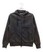 CIRCOLO 1901チルコロ1901）の古着「ダブルジップフーデッドジャケット　コットン　起毛　裏地メッシュ」｜グレー