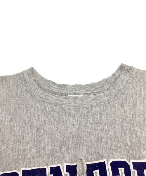 Champion REVERSE WEAVE（チャンピオン リバース ウィーブ）Champion REVERSE WEAVE (チャンピオンリバースウィーブ) クルーネックスウェット　90s前期　刺繍タグ　USA製  グレー サイズ:LARGEの古着・服飾アイテム