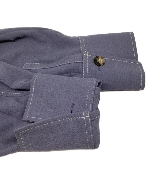 Spick and Span（スピックアンドスパン）Spick and Span (スピックアンドスパン) ヴィンテージサブレシャツワンピース　ボタン　ロング　マキシ グレー サイズ:Fの古着・服飾アイテム