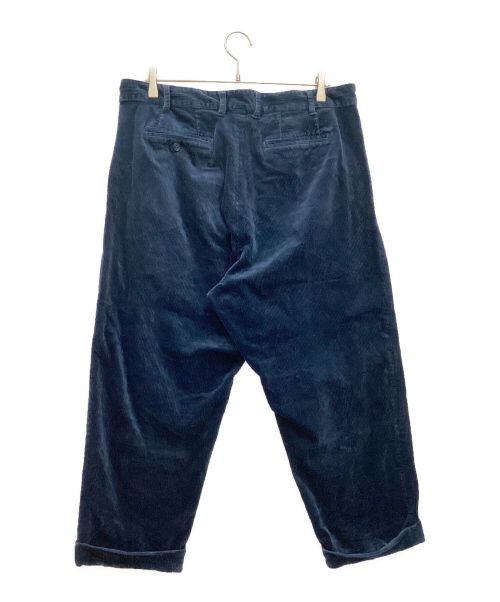 clumsy（クラムジー）clumsy (クラムジー) コーデュロイパンツ　テーパード　ストレッチ ネイビー サイズ:XLの古着・服飾アイテム