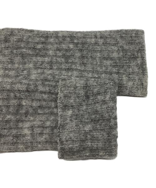 Acne studios（アクネ ストゥディオス）Acne studios (アクネ ストゥディオス) RAYA MOHAIR ロングカーディガン　モヘヤ　ウール　ボタンレス　ポケット グレー サイズ:XSの古着・服飾アイテム