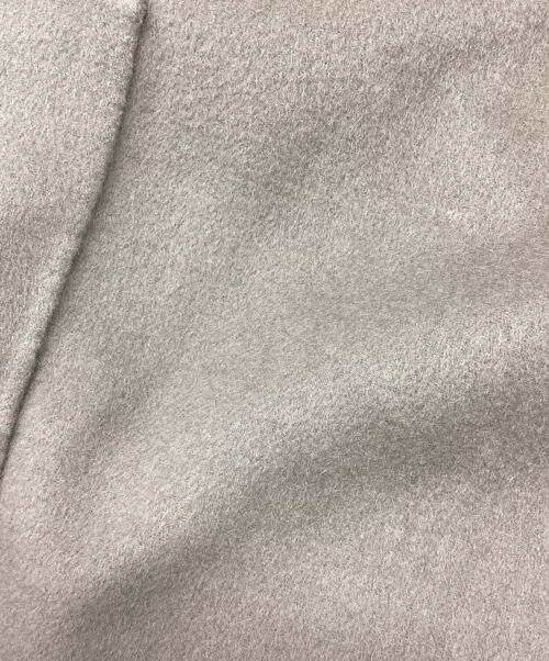 uncrave（アンクレイヴ）uncrave (アンクレイヴ) ライトリバーロングコート　ノーカラー　ボタンレス　ウエストリボン　ウール オリーブ サイズ:1の古着・服飾アイテム