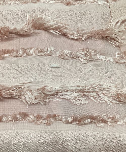 Sister Jane（シスタージェーン）Sister Jane (シスタージェーン) Ruffle Midi Dress / ラッフルミディドレス　ティアードロングワンピース　スタンドカラー　フリンジ　フリル ピンク サイズ:Sの古着・服飾アイテム