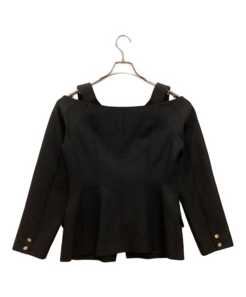 MURRAL（ミューラル）MURRAL (ミューラル) Melt off shoulder jacket / メルト オフショルダー ジャケット ブラック サイズ:1の古着・服飾アイテム