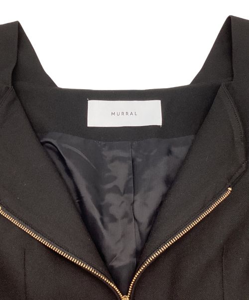 MURRAL（ミューラル）MURRAL (ミューラル) Melt off shoulder jacket / メルト オフショルダー ジャケット ブラック サイズ:1の古着・服飾アイテム
