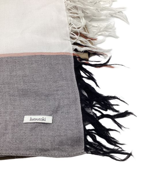 hatsutoki（ハツトキ）hatsutoki (ハツトキ) チェックストール ベージュの古着・服飾アイテム