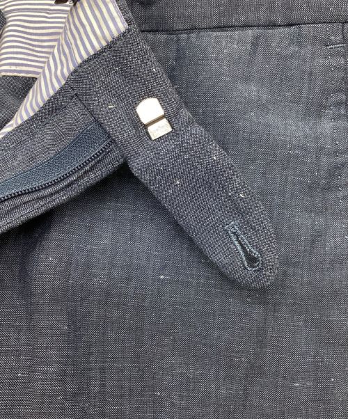 G.T.A（ジーティーアー）G.T.A (ジーティーアー) ウールリネンスラックス ブルー サイズ:52の古着・服飾アイテム