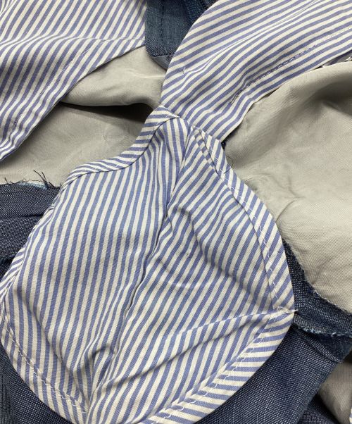 G.T.A（ジーティーアー）G.T.A (ジーティーアー) ウールリネンスラックス ブルー サイズ:52の古着・服飾アイテム