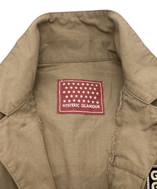 Hysteric Glamour（ヒステリックグラマー）Hysteric Glamour (ヒステリックグラマー) プリントジャンプスーツ　オーバーオール　つなぎ　RAMONES ブラウン サイズ:FREEの古着・服飾アイテム