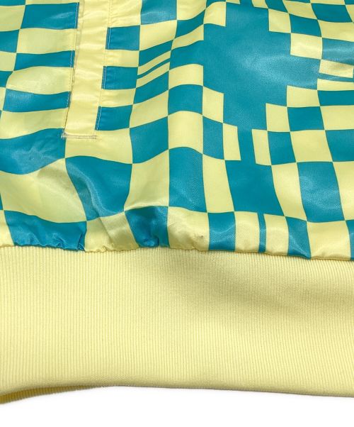 adidas（アディダス）adidas (アディダス) 古着パターンチェック柄ジャケット イエロー サイズ:Mの古着・服飾アイテム