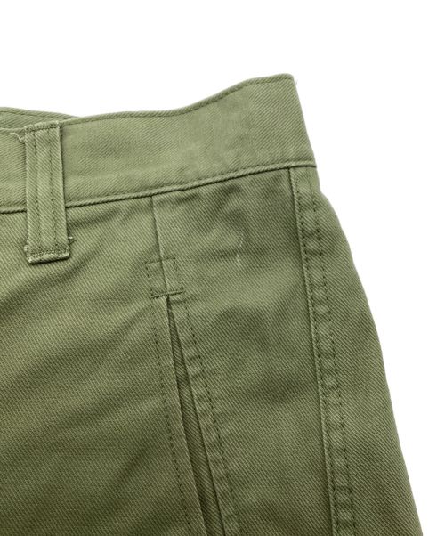 CRANK PROJECTS（クランクプロジェクツ）CRANK PROJECTS (クランクプロジェクツ) コットンサージファットパンツ オリーブ サイズ:38の古着・服飾アイテム