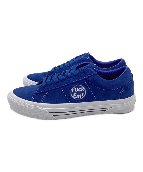 VANS（ヴァンズ）VANS (バンズ) Supreme (シュプリーム) Skate Sid S Supreme Fuck Em スケート  シド スエード ローカット ブルー サイズ:26.5 未使用品の古着・服飾アイテム