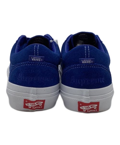 VANS（ヴァンズ）VANS (バンズ) Supreme (シュプリーム) Skate Sid S Supreme Fuck Em スケート  シド スエード ローカット ブルー サイズ:26.5 未使用品の古着・服飾アイテム