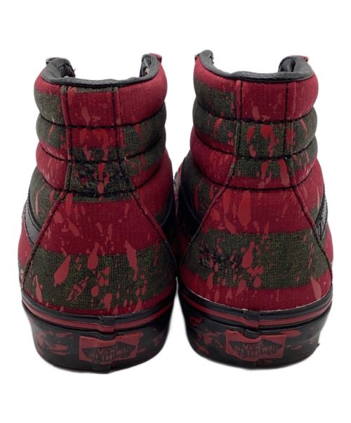 VANS（ヴァンズ）VANS SK8-Hi  Horror Collection Nightmare on Elm Street Freddy Krueger / スケート ハイ ホラーコレクション エルム街の悪夢 フレディ・クルーガー レッド サイズ:27の古着・服飾アイテム