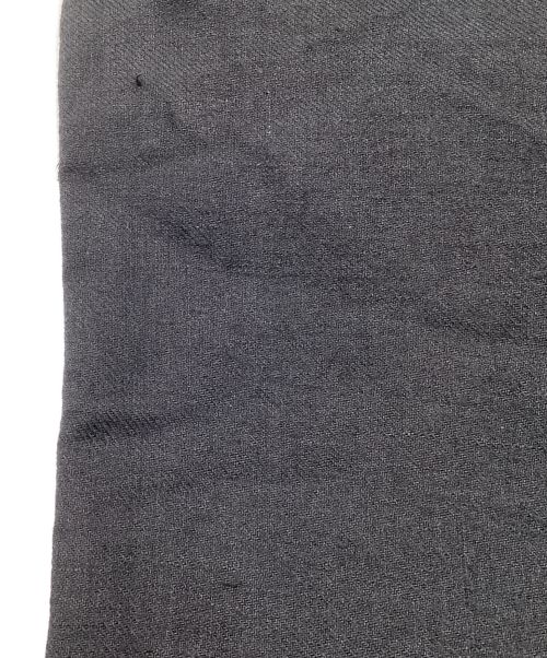 susuri（ススリ）susuri (ススリ) クラウンパンツ　リネン　ウール　サスペンダー ブラック サイズ:3の古着・服飾アイテム