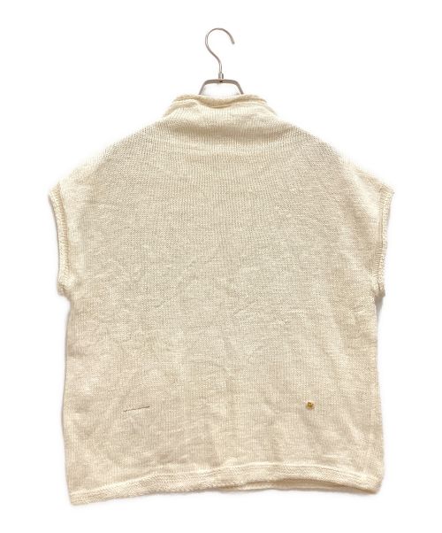 45R（フォーティファイブ・アール）45R (フォーティーファイブアール) ざっくりリネンの908馬比古ベスト ホワイト サイズ:-の古着・服飾アイテム