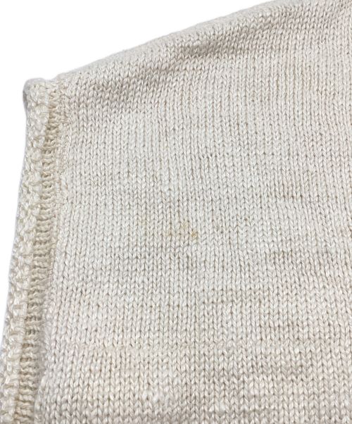 45R（フォーティファイブ・アール）45R (フォーティーファイブアール) ざっくりリネンの908馬比古ベスト ホワイト サイズ:-の古着・服飾アイテム