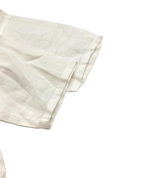 mizuiro-ind（ミズイロインド）mizuiro-ind (ミズイロインド) リネンシャツワンピース ホワイト サイズ:FREEの古着・服飾アイテム