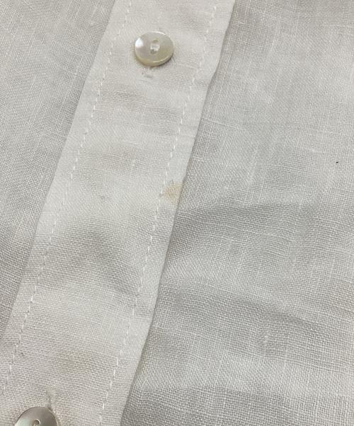 mizuiro-ind（ミズイロインド）mizuiro-ind (ミズイロインド) リネンシャツワンピース ホワイト サイズ:FREEの古着・服飾アイテム