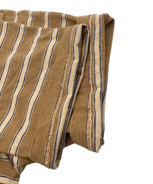 45R（フォーティファイブ・アール）45R (フォーティファイブ・アール) 縞天竺の908オーシャンTシャツ ブラウン サイズ:3の古着・服飾アイテム