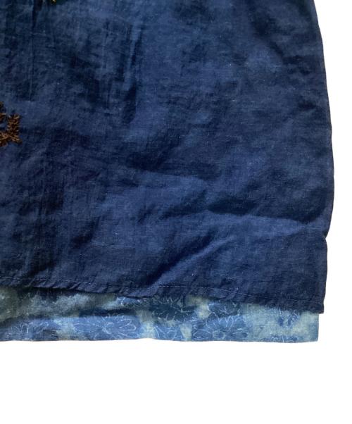 45R（フォーティファイブ・アール）45R (フォーティファイブ・アール) インドカディのpuapuaブラウス（藍） ネイビー サイズ:無しの古着・服飾アイテム