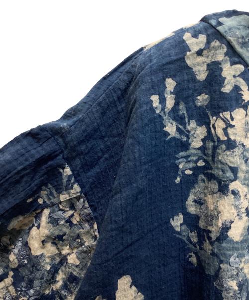 45R（フォーティファイブ・アール）45R (フォーティファイブ・アール) インドカディのpuapuaブラウス（藍） ネイビー サイズ:無しの古着・服飾アイテム