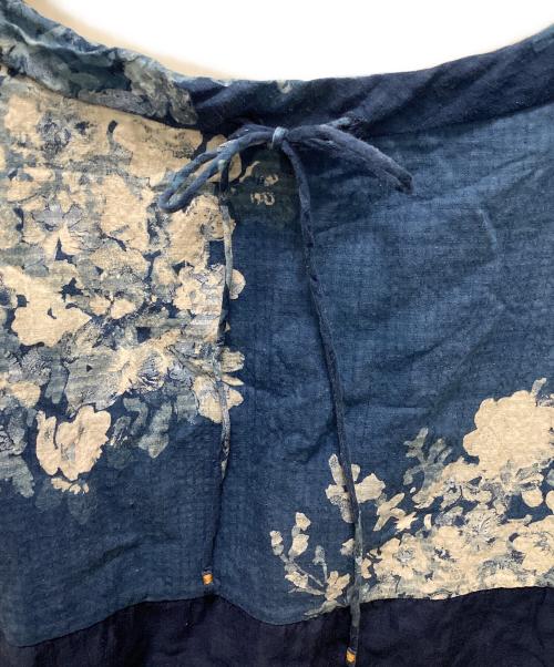 45R（フォーティファイブ・アール）45R (フォーティファイブ・アール) インドカディのpuapuaブラウス（藍） ネイビー サイズ:無しの古着・服飾アイテム