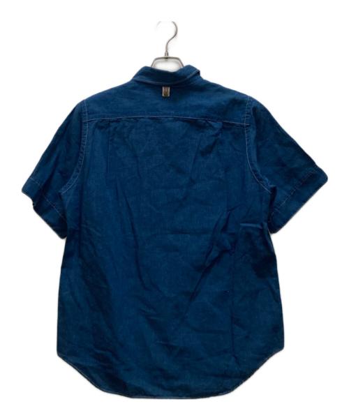 VISVIM（ビズビム）VISVIM (ビズビム) リネンブレンドS/Sシャツ インディゴ サイズ:2の古着・服飾アイテム
