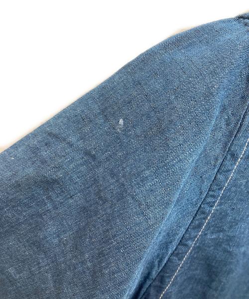 VISVIM（ビズビム）VISVIM (ビズビム) リネンブレンドS/Sシャツ インディゴ サイズ:2の古着・服飾アイテム