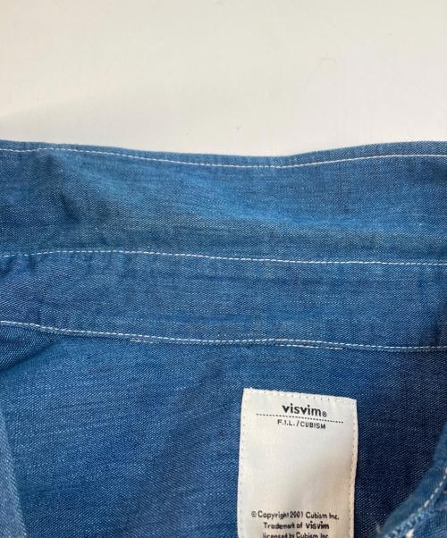 VISVIM（ビズビム）VISVIM (ビズビム) リネンブレンドS/Sシャツ インディゴ サイズ:2の古着・服飾アイテム