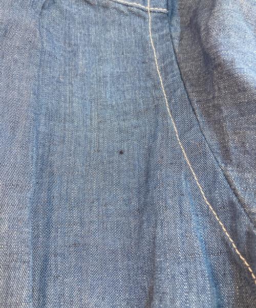 VISVIM（ビズビム）VISVIM (ビズビム) リネンブレンドS/Sシャツ インディゴ サイズ:2の古着・服飾アイテム