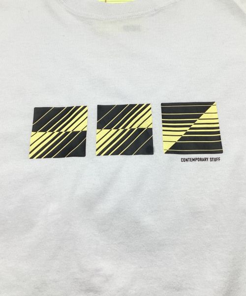 SSZ（エスエスズィー）SSZ (エスエスズィー) CUBE PRINT T-shirt / キューブ プリント Tシャツ ホワイト サイズ:XL 未使用品の古着・服飾アイテム